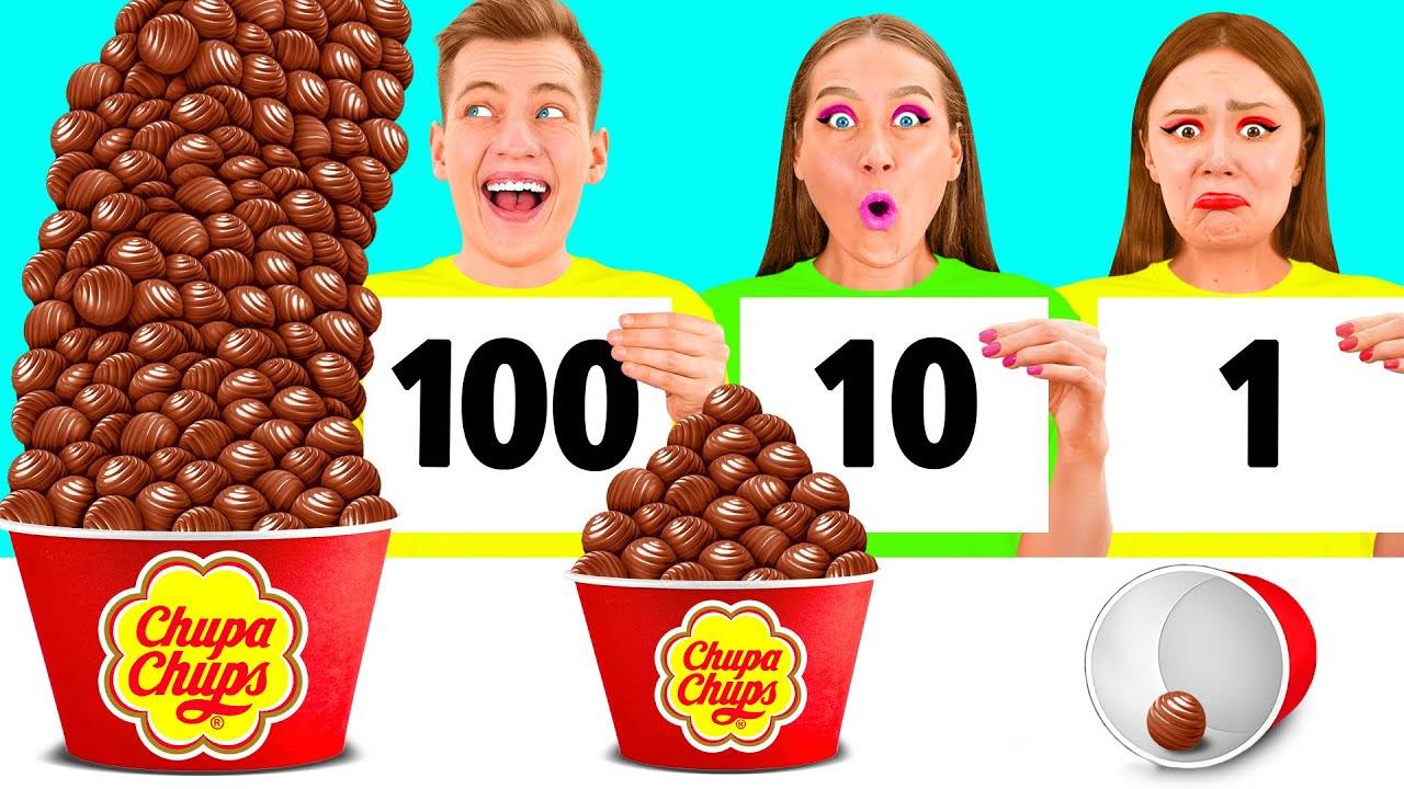 100 Слоев Еды Челлендж | Кулинарная Битва с Едой от PaRaRa Challenge