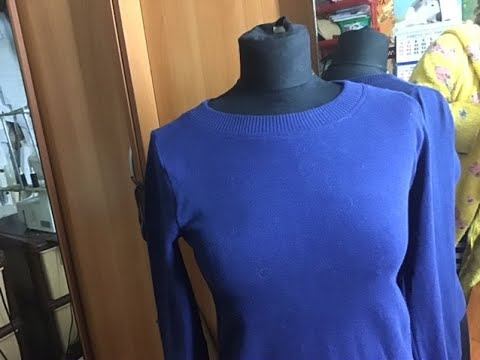 Кроп-топ из старого свитера.