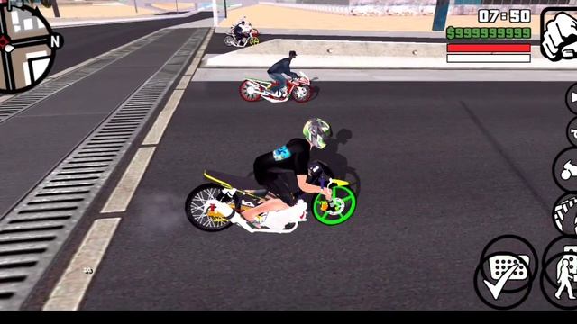 RILIS GTA SA MOD Drag liaran campuran mx king,ninja,gl herex,tiger herex 200mb di android