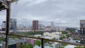 Монтаж мягких окон в ресторане на 9-м этаже