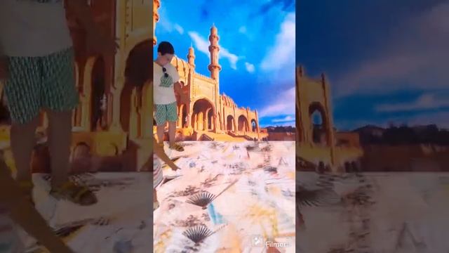 Оригинальный подиум с меняющимся полом,а на экарне красоты Азербайджана🇦🇿❤️#развлечения #баку
