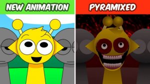 Incredibox Sprunki Pyramixed Но Новые Версии Анимации - Обычные версии ПРОТИВ Хоррор-версий