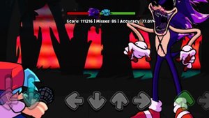 FNF sonic.exe Тройная атака