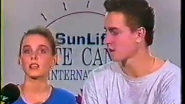 1993 Skate Canada Post LP Interview Gordeeva & Grinkov Екатерина Гордеева и Сергей Гриньков