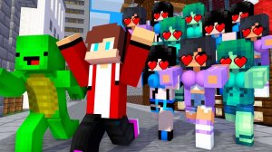 Майки и Джей Джей спасаются от девичьего апокалипсиса — Мультик с Персонажами Майнкрафт