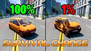 Реалистичные аварии с шансом на выживание #59 😱|BeamNG.Drive| Бименджи Драйв