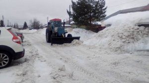 ,, чистка снега,, трактор т40