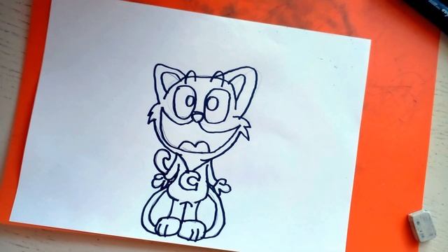 Рисую Кэт Нэпа из Poppy Playtime 3