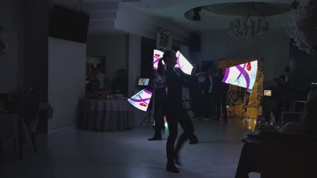 Волшебное светодиодное шоу на свадьбе в Твери | "Шоу Яркие Огни" смотреть онлайн