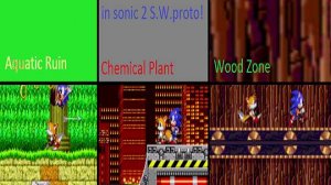 Neo Green Hil(Aquatic Ruin),Chemical Plant And Wood Zone In Sonic 2 Simon Wai Prototype(С дебагом!)