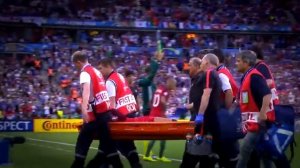 Cristiano Ronaldo  плачет на Евро - Травма ноги