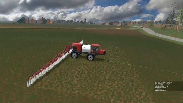 Farming Simulator 2015: Spraying Herbicide with Case 4440 Patriot