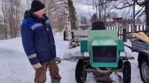 Подготовка к летнему сезону самодельного минитрактора с двигателем "Запорожец"