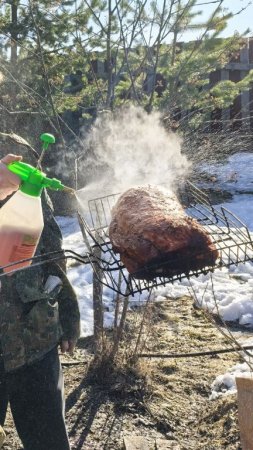Очень сочный кусок !!!!          Карбонад на углях.