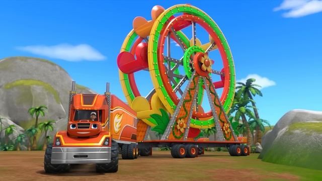 بلايز والشاحنات العملاقة | عملية إنقاذ شاحنة قطر بلايز | Nick Jr. Arabia смотреть онлайн