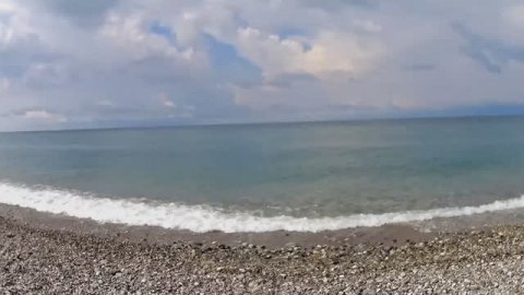 Пляж санатория Самшитовая роща. Абхазия. Как легко отдыхать без толпы. Август 2024