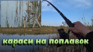 Ловля карасей, на поплавочную удочку, в апреле! Наловил на жарёху, клевал и сом, который канадский!
