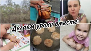 Сново прогулка. ☺Немного болтовни. Любимые куриные котлеткиУроки первоклассницы.