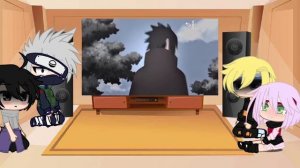 Gacha club / team 7 react to sakura haruno/uchiha(sasusaku)