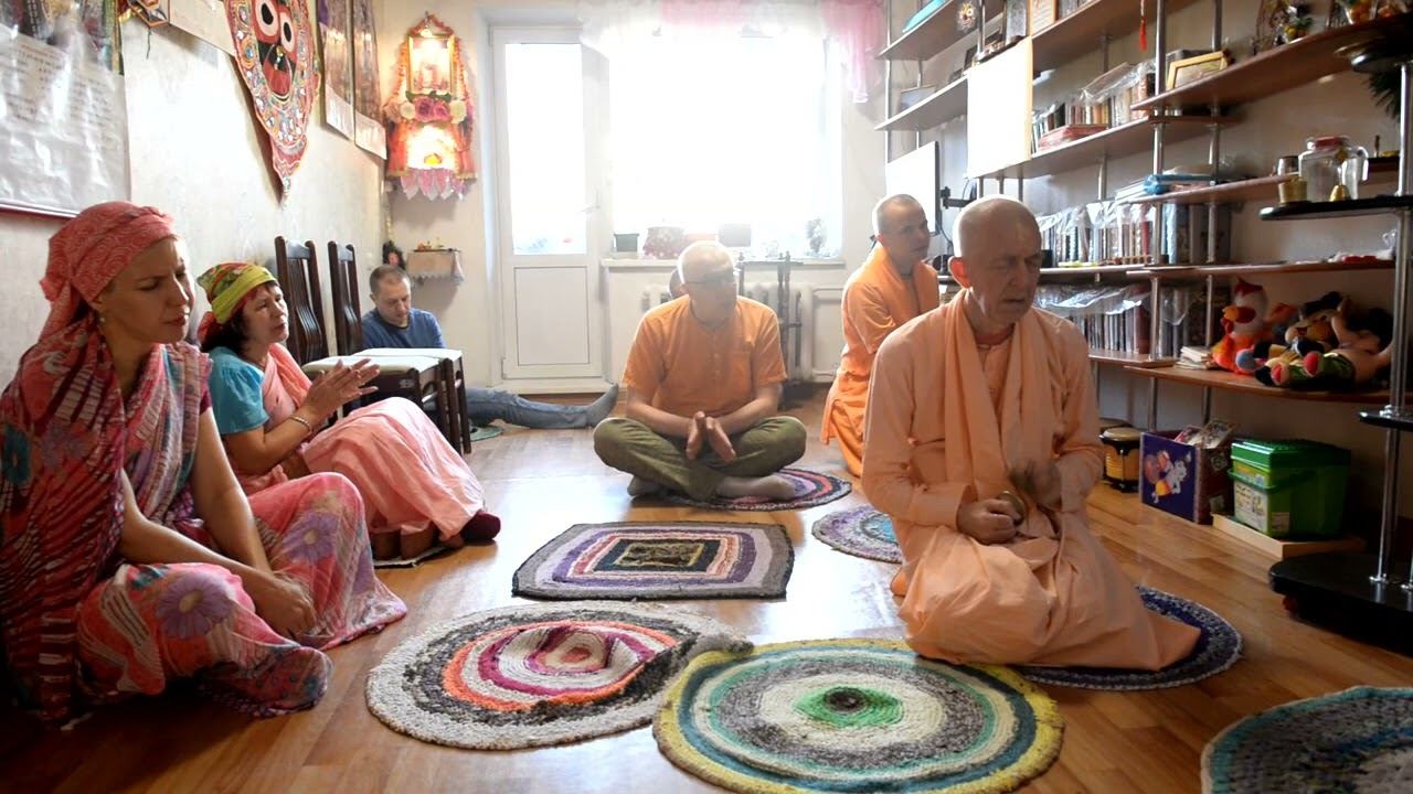 24.09.2023 - Прибытие и утренняя служба - Комсомольск-на-Амуре - ЕС БВВ Нрисимха Махарадж