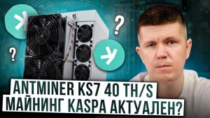 Antminer KS7 40 TH/s | Майнинг Kaspa актуален?
