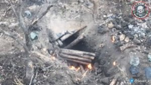 FPV-дроны уничтожают блиндаж противника