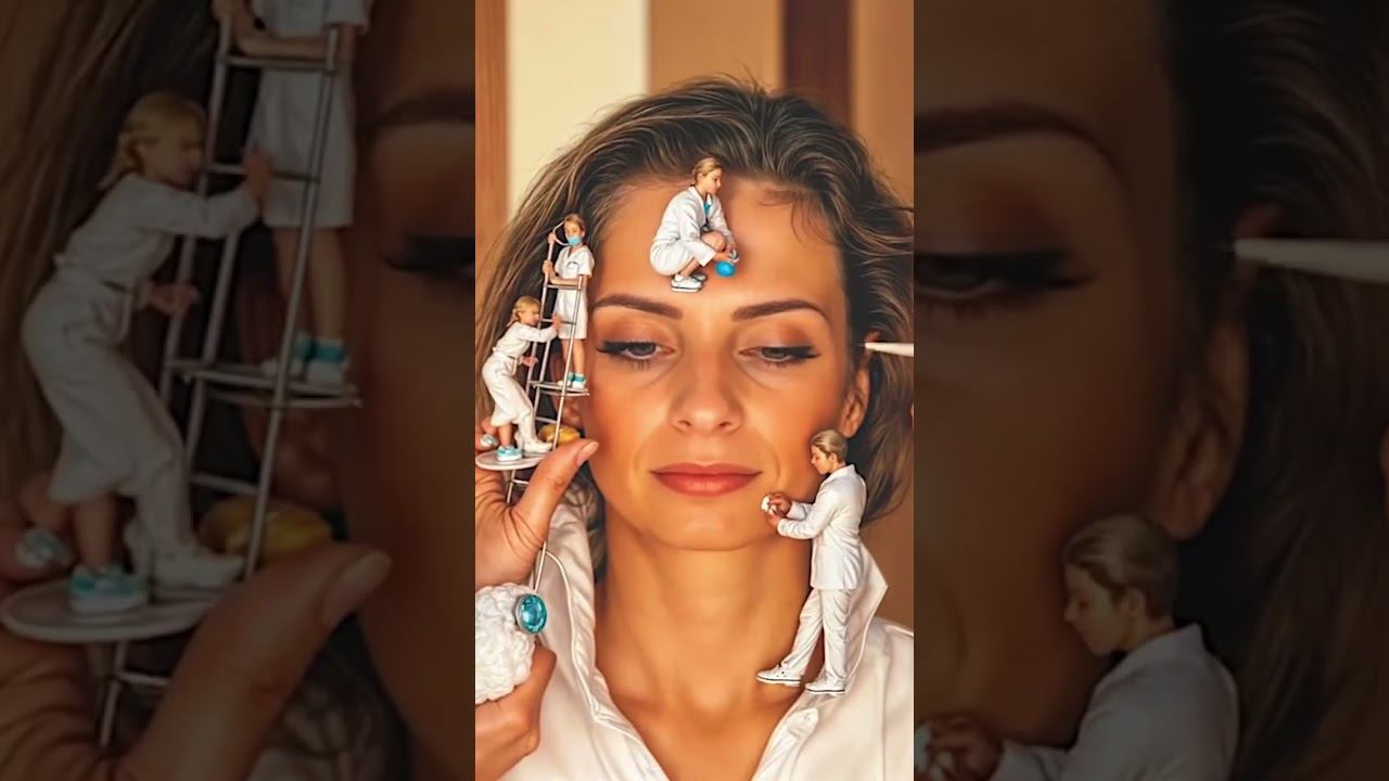 Как вам? Круто же!!! Попробовала новый тренд  #микрочеловечки #нейровидео #ии