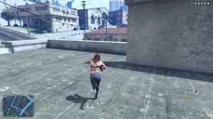 GTA 5 Crazy Girl Five Star Police Rampage! (GTA V Mods) Amanda De Santa