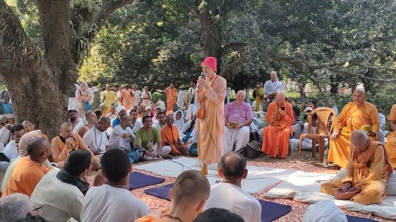 BVV Narasimha Swami, Navadwip Mandala Parikrama 2023 (Day 2): Katha in Naimisharanya - 24.02.2023