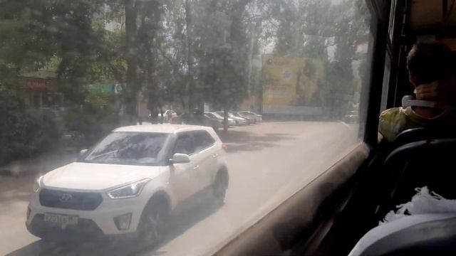 Поездка на автобусе Ikarus 260.50, город Саратов, маршрут 22 смотреть онлайн