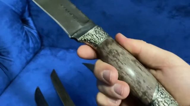 Шикарный нож из дамасской стали смотреть онлайн