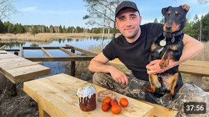 Тони загрыз бобра и змею.  Сделал мостик. Поставил экраны. Пасха на острове