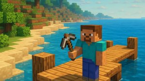 Майнкрафт: Строим причал до финального блока! ⚒️🚤