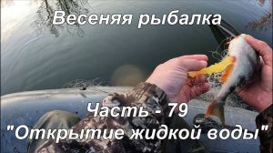 Весенняя рыбалка. Часть - 79. "Открытие жидкой воды".
