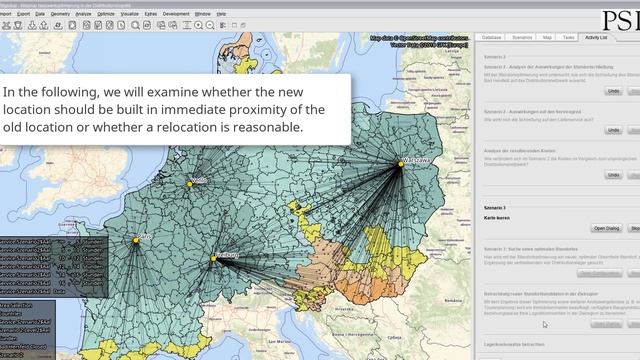 Network Optimization in Distribution Logistics using strategic software