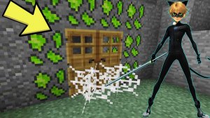 ЛЕДИ БАГ НАШЛА СЕКРЕТНУЮ ДВЕРЬ СУПЕР КОТА В МАЙНКРАФТ   ЛЕДИ БАГ И СУПЕР КОТ НОВАЯ СЕРИЯ