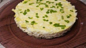 Салат с курицей и грибами