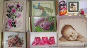 10 лет с ВЫШИВКОЙ_ 184 ГОТОВЫХ РАБОТ_1 часть_ работы до ютуба_вышивка крестом и бисером