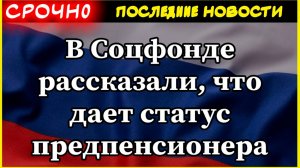 В Соцфонде рассказали, что дает статус предпенсионера