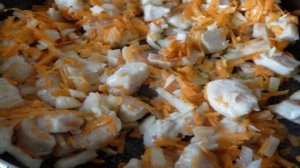Капуста тушеная с лесными грибами и филе