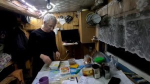 Охота. Еду к своей избе.  Оттепель.