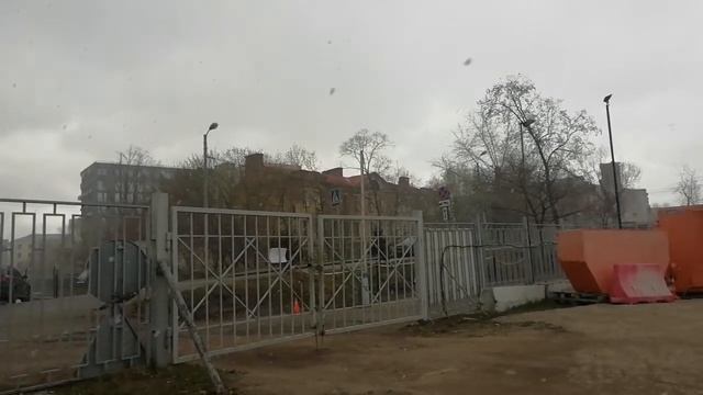 VLOG:Москва 11 апреля снег Небольшой. Мелкий