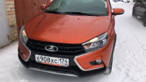 Веста Кросс. Замена левого Амортизатора СААЗ по гарантии Стук остался справа.Едем дальше!