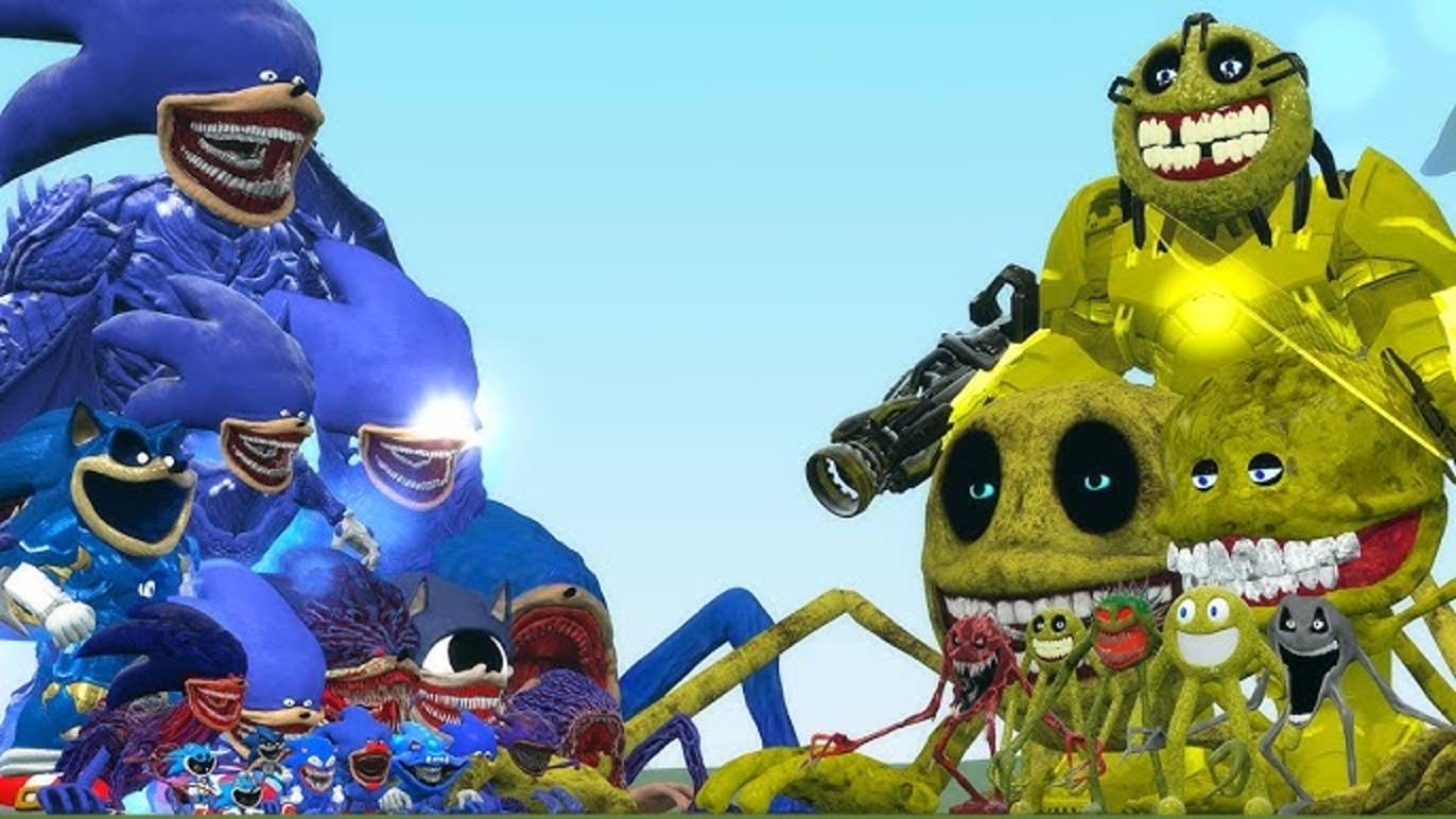 ВСЕ СЕМЬЯ CTHULHU SONIC MONSTERS против ROBLOX INNYUME SMILEY’S в Garry’s Mod! 😱 ЭПИЧНАЯ БИТВА!