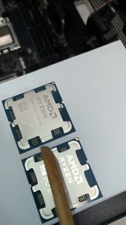 Как отличить новый процессор AMD AM5 от БУ? Про след на процессоре после установки в сокет AM5.