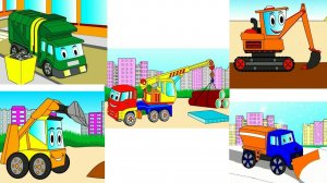 Мультфильм про рабочие машины. Все серии подряд. Cartoon Cars