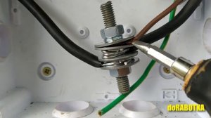 Соединение медного провода с алюминиевым. Один из способов. Проверка через год. doRABOTKA