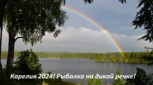 Карелия 2024! Рыбалка на микро-реке. Ищем форель. Дебри Карелии! Дикая река! Природа севера
