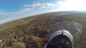 Полет на автожире МТО Спорт.  V1. Съемка GoPro3 c 3-х осным стабилизатором FY