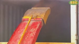 Работа зернометателя ЗК-200 "Кобра" в АО "Портовый элеватор", г. Калининград.